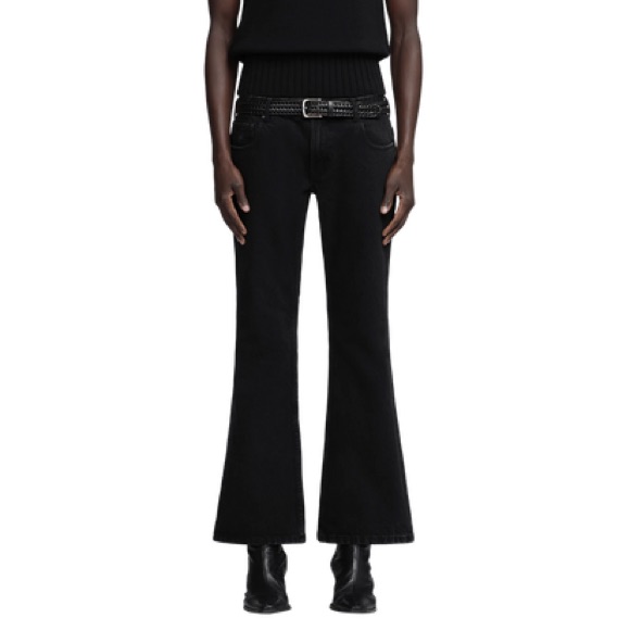 Entire Studios Slim-Flared Jeans In Magnetite